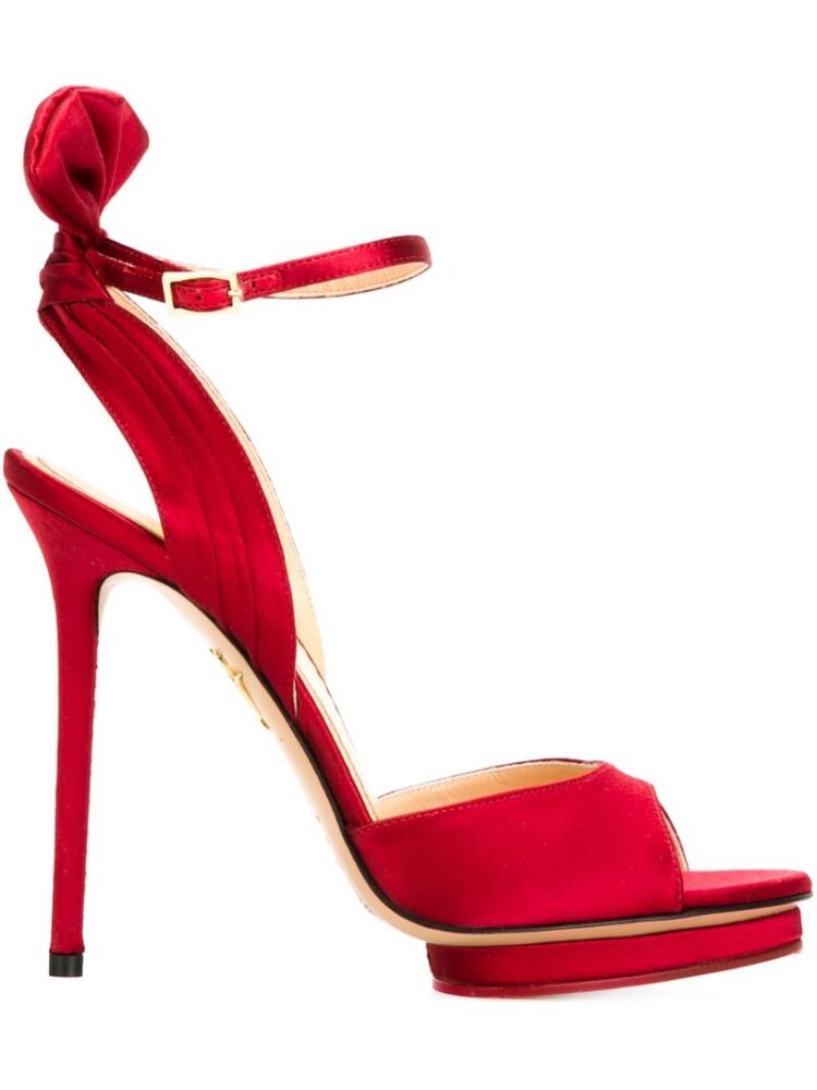 Charlotte Olympia 'Wallace' Stiletto-Sandal sneakers (rood)