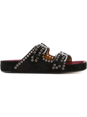 Isabel Marant Étoile 'Lenny' Pantolett sneakers (zwart)