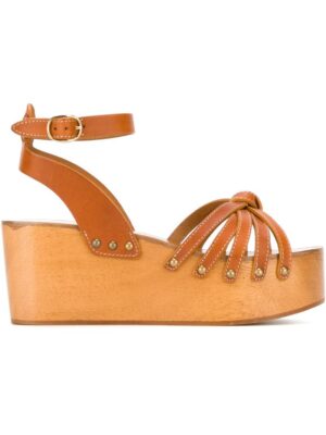 Isabel Marant 'Zia' Wedge-Sandal sneakers (bruin)