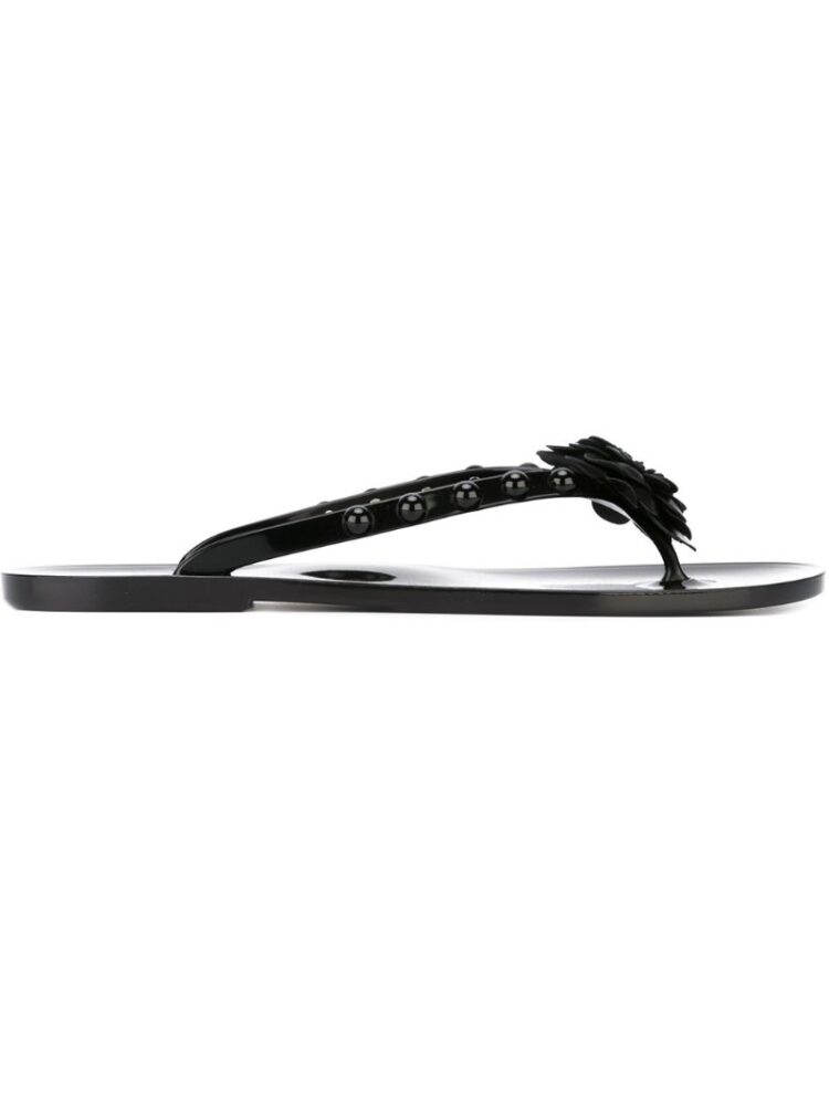 Moncler Flip-Flops mit Blumen-Applikatio sneakers (zwart)