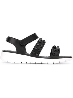 Moncler Flache Sandalen mit Niet sneakers (zwart)