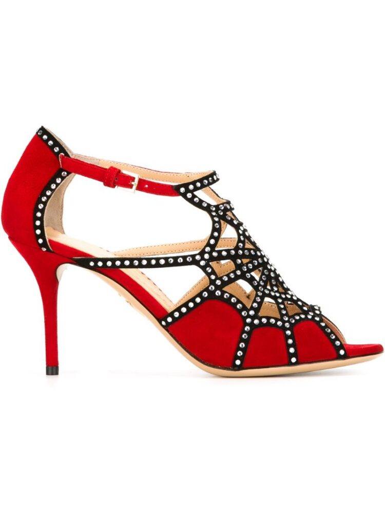 Charlotte Olympia 'Lotte' Sandal sneakers (rood)