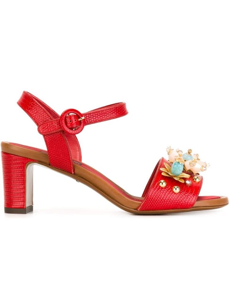 Dolce & Gabbana Verziertes Sandal sneakers (rood)