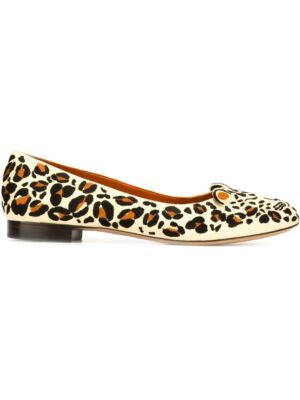 Charlotte Olympia Ballerinas mit Leoparden-Print sneakers (zwart)