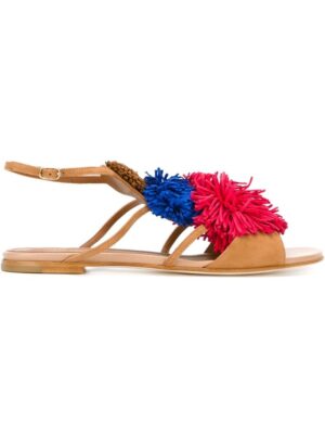 Malone Souliers 'Sherry' Sandalen mit Bommel sneakers (bruin)