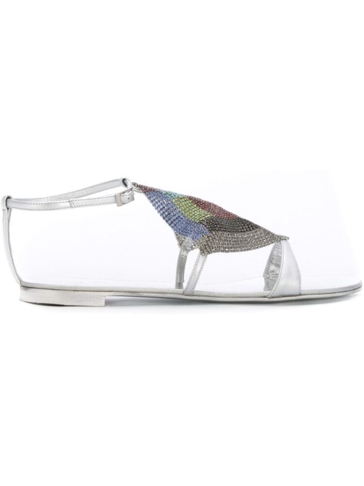 Giuseppe Zanotti Design Metallic-Sandalen mit Kristallverzierung sneakers (overige kleuren)