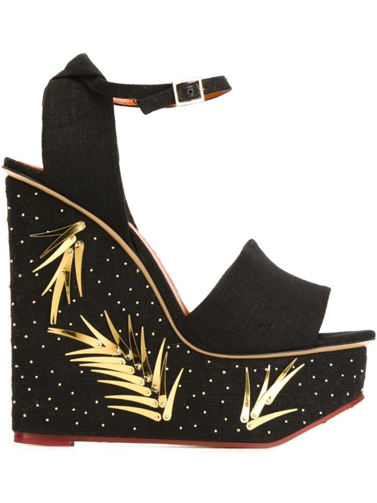 Charlotte Olympia 'Mischievous' Sandal sneakers (zwart)