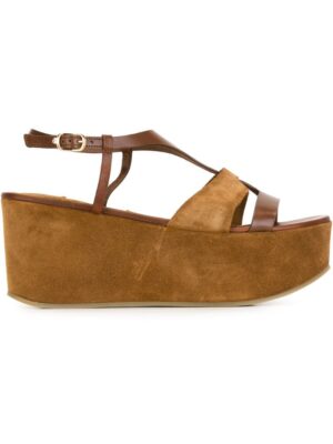 L'Autre Chose Flatform-Sandalen mit Schnall sneakers (bruin)