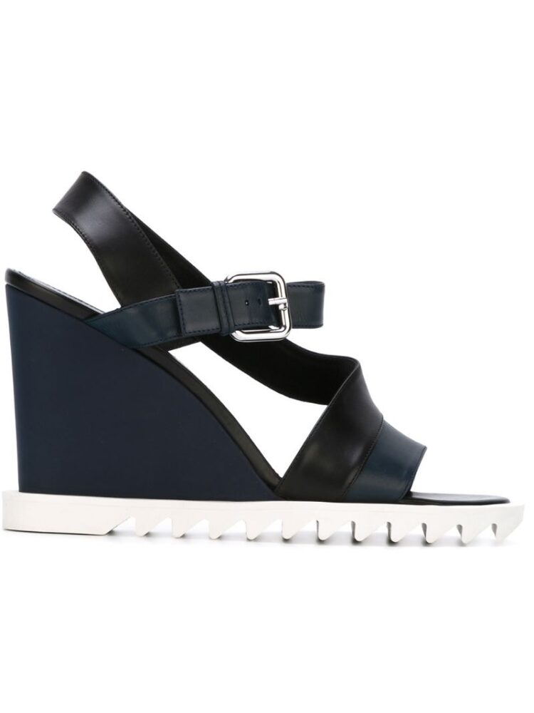 Jil Sander Wedge-Sandalen mit weißer Sohl sneakers (overige kleuren)