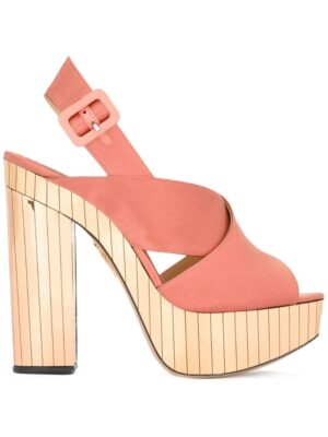 Charlotte Olympia 'Electra' Satin-Sandal sneakers (paars)