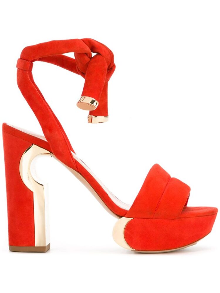 Nicholas Kirkwood 'Ziggy' Plateausandal sneakers (rood)