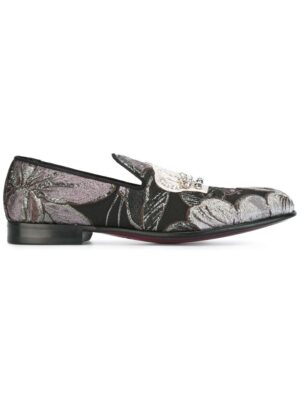 Dolce & Gabbana Slipper mit aufgestickter Kro sneakers (zwart)