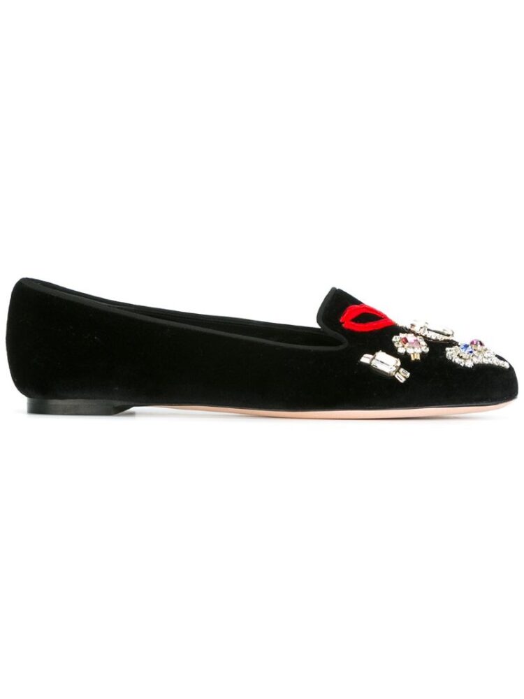 Alexander McQueen Slipper mit Verzierung sneakers (zwart)