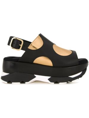 Marni Gepunktete Sandalen mit Plateausohl sneakers (zwart)