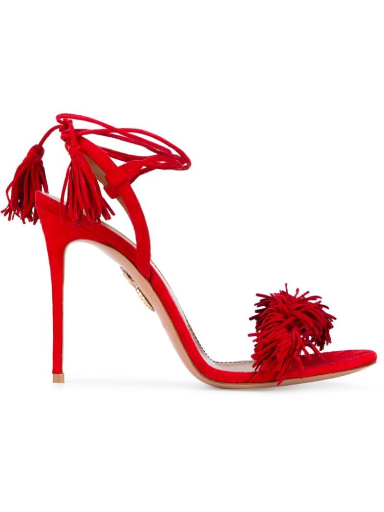 Aquazzura 'Wild Thing' Sandal sneakers (rood)