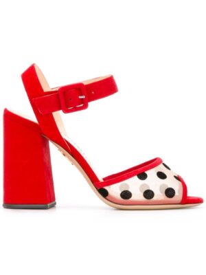 Charlotte Olympia 'Emma' Wildledersandal sneakers (rood)