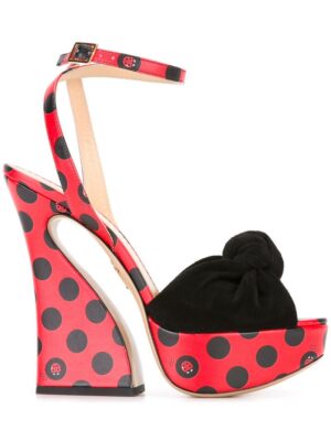 Charlotte Olympia 'Vreeland' Sandal sneakers (rood)