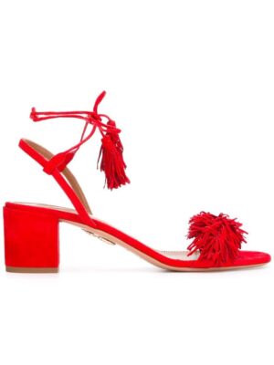 Aquazzura Sandalen mit Quast sneakers (rood)