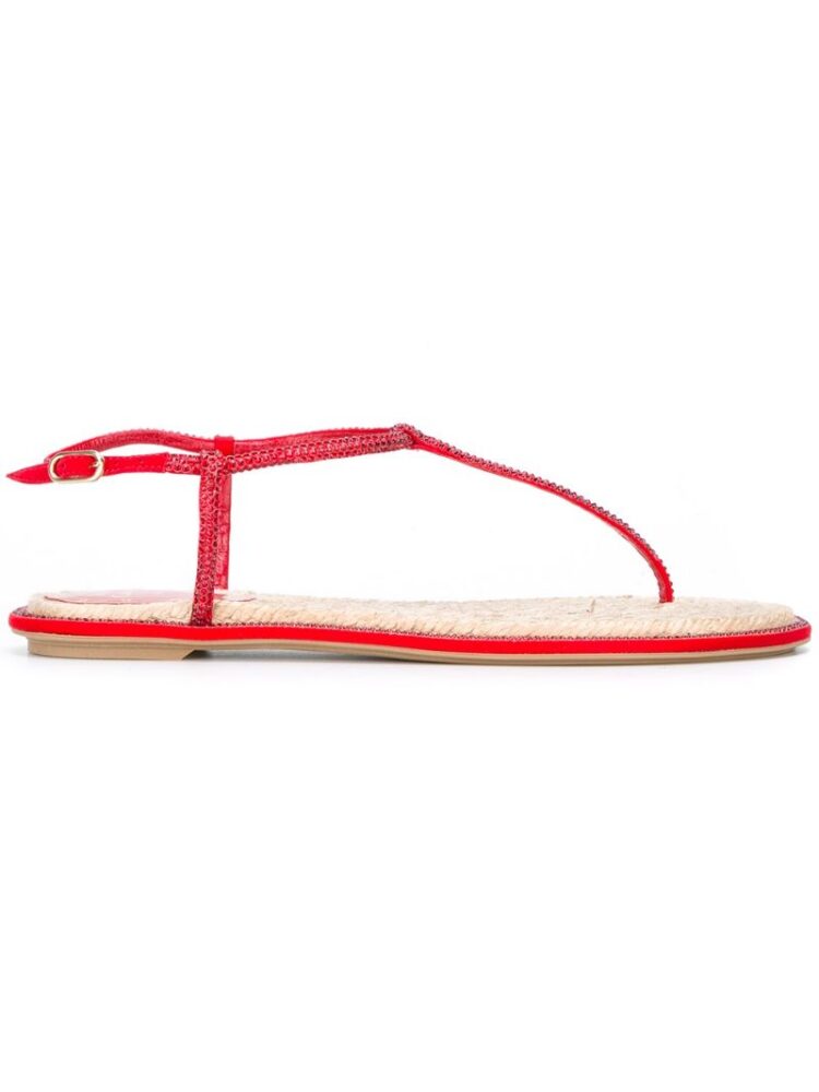 René Caovilla Verzierte Sandal sneakers (rood)