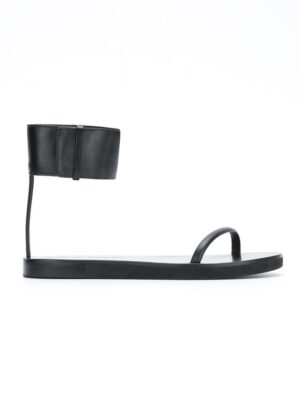 Reinaldo Lourenço leather flat sandal sneakers (zwart)