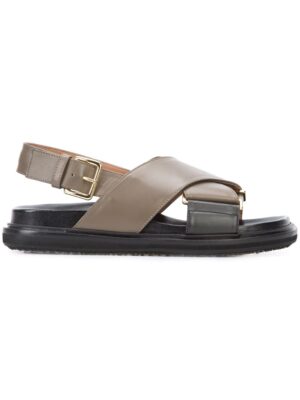 Marni 'Fussbett' Sandal sneakers (bruin)