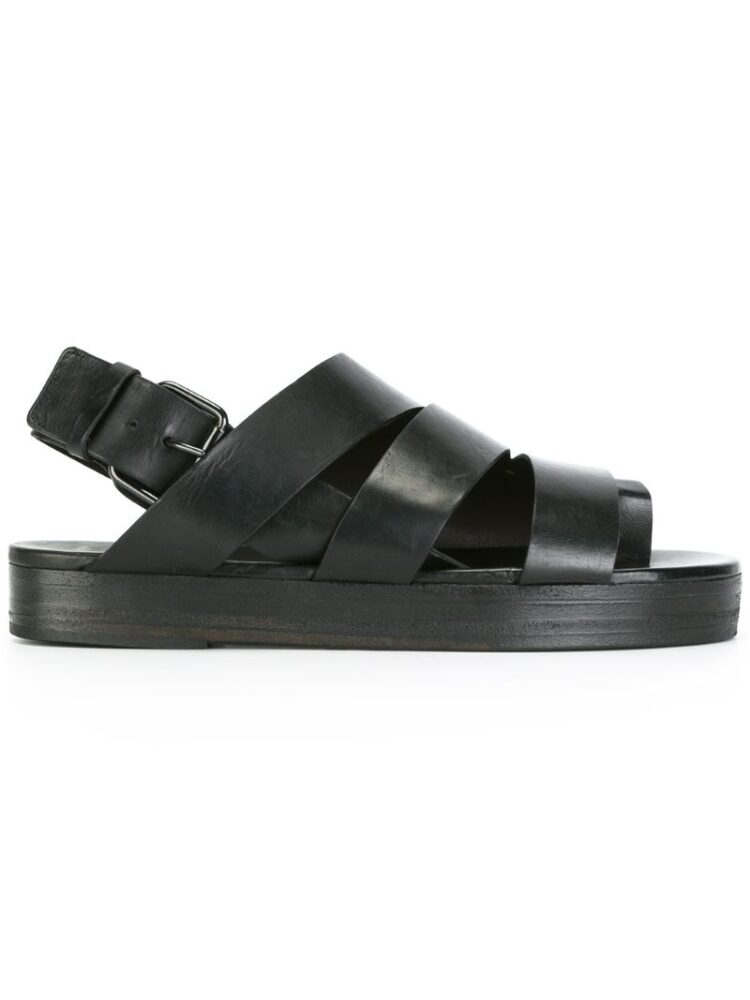 Marsèll Flatform-Sandalen mit Zehenriem sneakers (zwart)