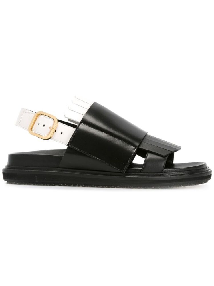 Marni 'Fussbett' Sandalen mit F sneakers (zwart)