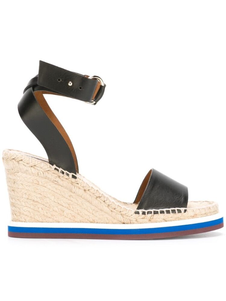 tella McCartney Wedge-Sandalen mit Kontrastsohl sneakers (zwart)