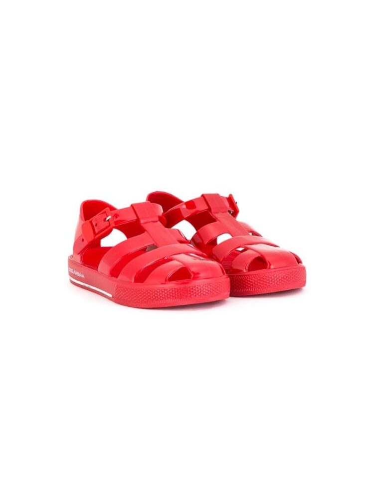 Dolce & Gabbana Kids Sandalen mit Schnall sneakers (rood)