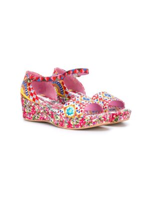 Dolce & Gabbana Kids Brokat-Sandalen mit "Mambo"-Print sneakers (overige kleuren)