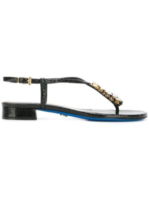 Loriblu Verzierte Sandalen mit Kristall sneakers (zwart)