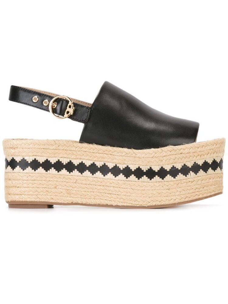 Tory Burch Flatform-Sandalen mit Must sneakers (zwart)