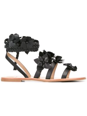 Tory Burch 'Blossom' Römersandal sneakers (zwart)