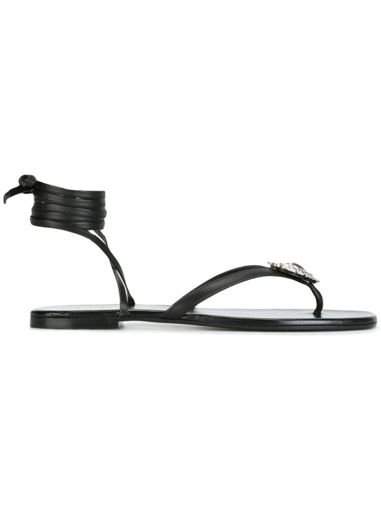 int Laurent 'Nu Pieds' Sandalen mit Schnürung sneakers (zwart)