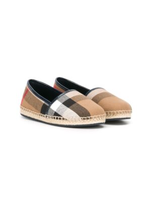 Burberry Kids Slipper mit "House"-Karomust sneakers (bruin)