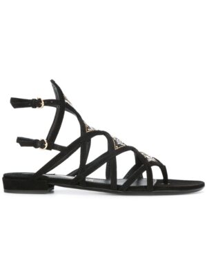 lvatore Ferragamo Klassische Römersandal sneakers (zwart)