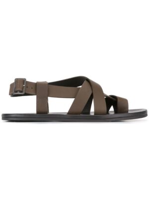 Lanvin Sandalen mit überkreuzten Riem sneakers (bruin)