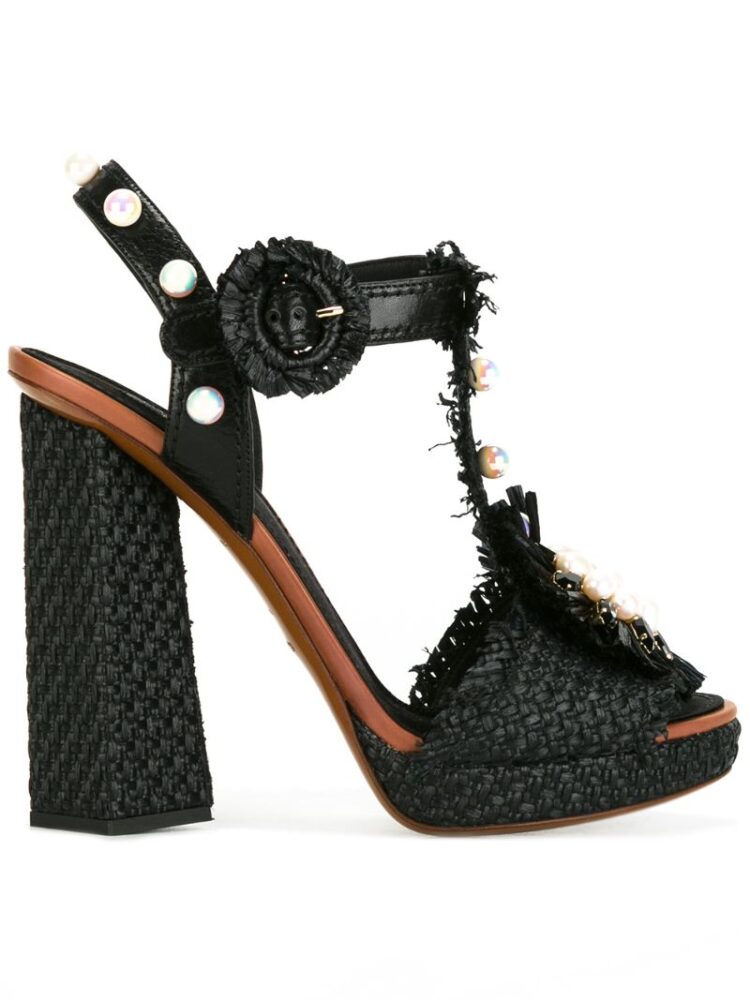 Dolce & Gabbana Verzierte Sandal sneakers (zwart)