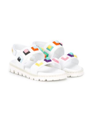 Fendi Kids Sandalen mit geometrischen Niet sneakers (overige kleuren)