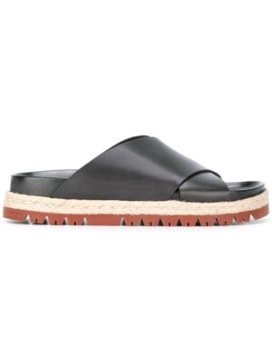 Marni Sandalen mit überkreuztem Riem sneakers (zwart)