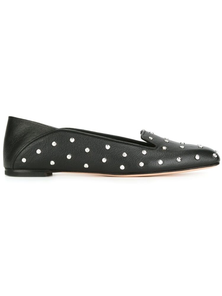 Alexander McQueen Slipper mit Niet sneakers (zwart)