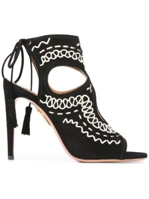 Aquazzura 'Sexy Thing Folk' Sandal sneakers (zwart)