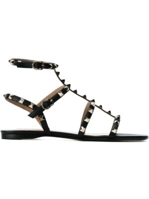 Valentino 'Valentino Garavani Rockstud' Sandalen mit Knöchelriem sneakers (zwart)