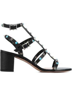 Valentino Valentino Garavani 'Rockstud Rolling' Sandalen mit Blockabsatz sneakers (zwart)