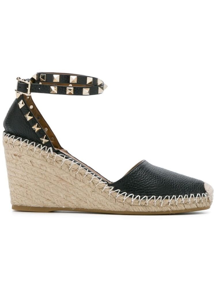 Valentino Valentino Garavani 'Rockstud' Wedge-Sandal sneakers (zwart)