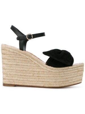 Valentino Wedge-Sandalen mit Knotendetail sneakers (zwart)