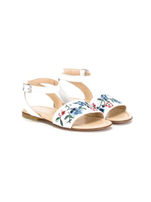 Ermanno Scervino Junior Sandalen mit floraler Stickerei sneakers (overige kleuren)