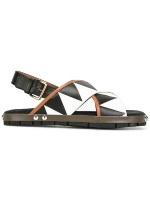 Marni 'Fussbett' Sandal sneakers (zwart)