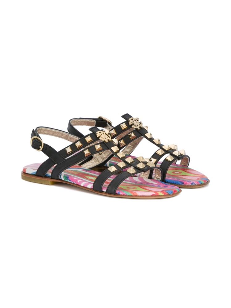 Roberto Cavalli Kids Sandalen mit Niet sneakers (zwart)