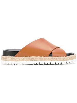 Marni 'Fussbett' Sandal sneakers (bruin)